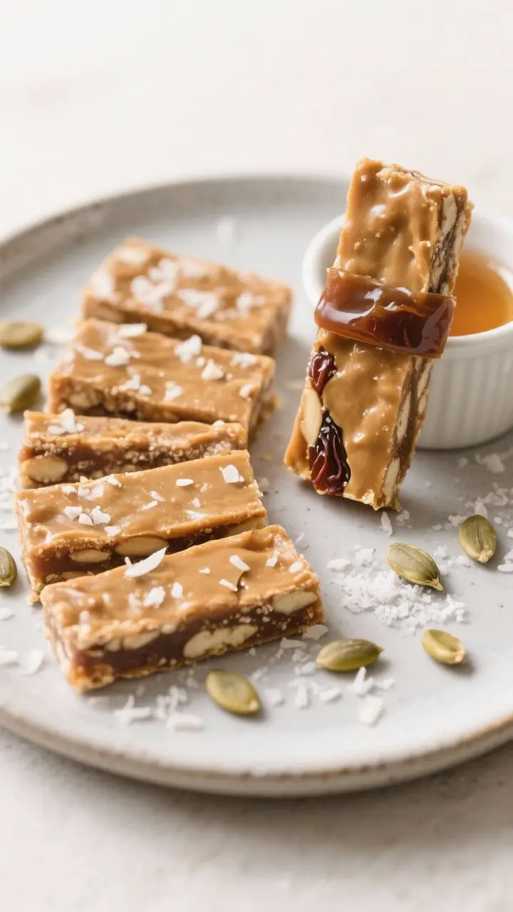 Final dish presentation: Beautifully arranged bars cut into uniform rectangles, fanned on a matte ce