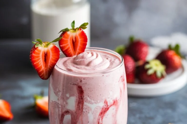 Metabolism-Revving Strawberry Smoothie Made with Yogurt