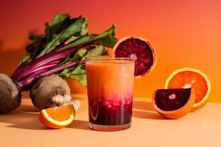 Sunset Reds: Blood Orange, Beetroot, and Ginger Juice