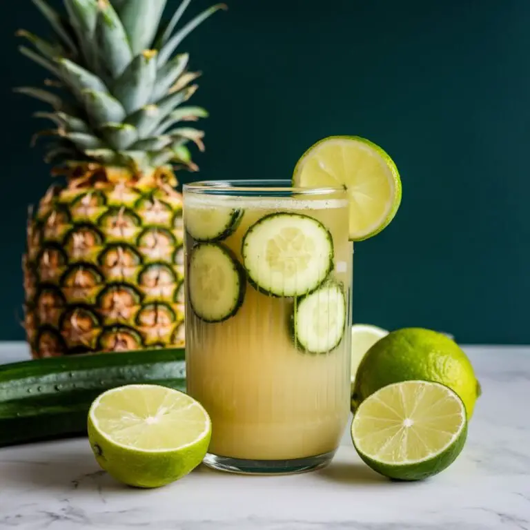 Pineapple Zest Hydrator: Pineapple, Cucumber, and Lime Twist