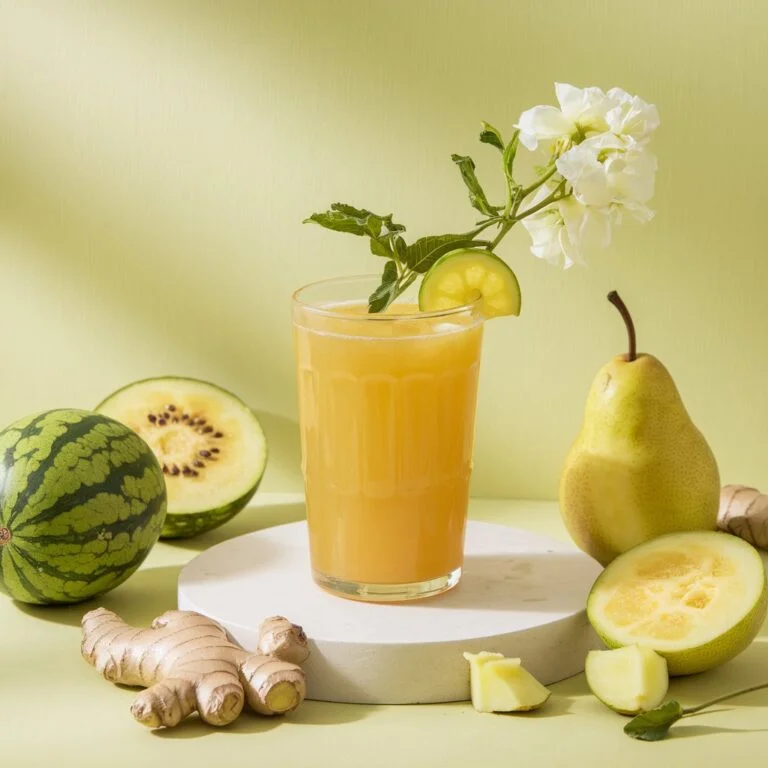 Mellow Yellow Bliss: Yellow Watermelon, Ginger, and Pear