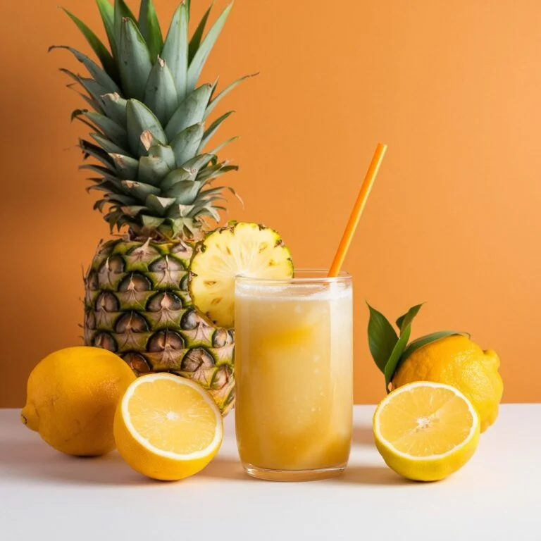 Sunshine Immunity: Pineapple, Lemon, and Ginger Refresh