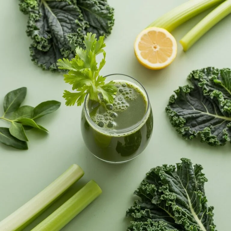 Citrus Green Energizer: Celery, Lemon, and Kale Kick