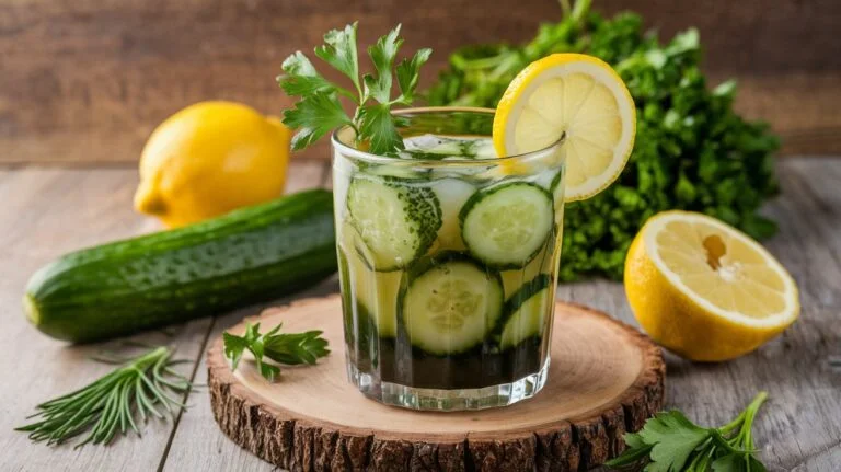 Garden Fresh Glow: Parsley, Cucumber, and Lemon Hydration