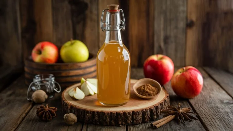 Homemade Apple Cider Vinegar Tonic for Digestive Health