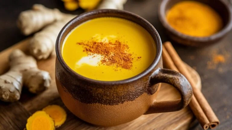 Anti-Inflammatory Turmeric and Ginger Golden Milk Recipe