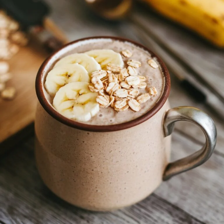 Banana Oatmeal Energy Smoothie for Busy Mornings