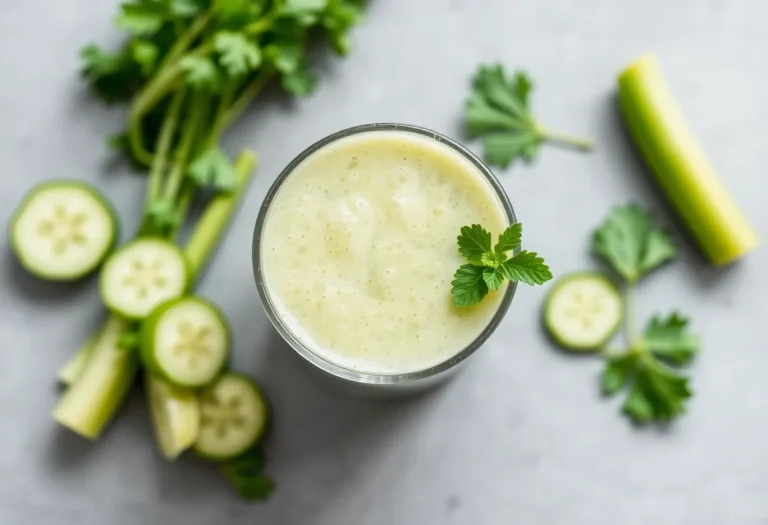 Detoxifying Cucumber Celery Smoothie