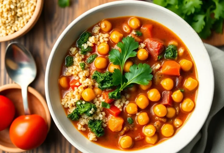 Fiber-Rich Stew with Quinoa, Kale, and Chickpeas