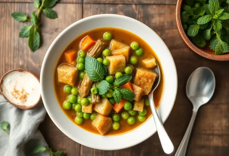 Soothing Detox Stew with Asparagus, Peas, and Mint