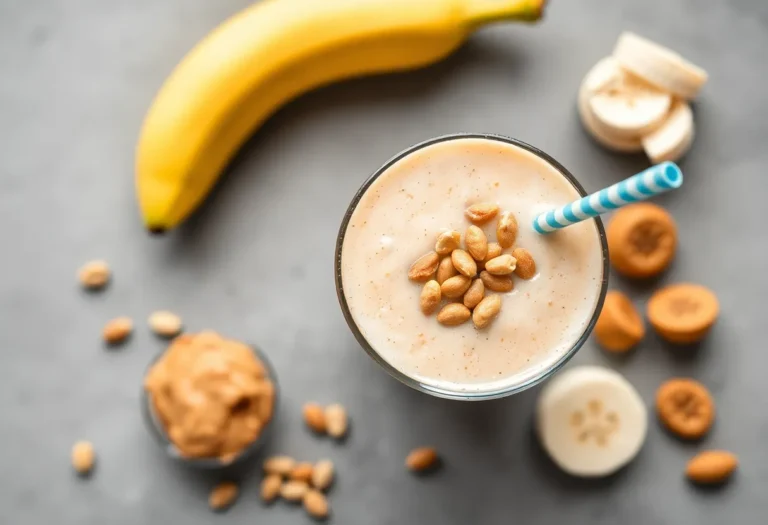 Peanut Butter Banana Protein Smoothie