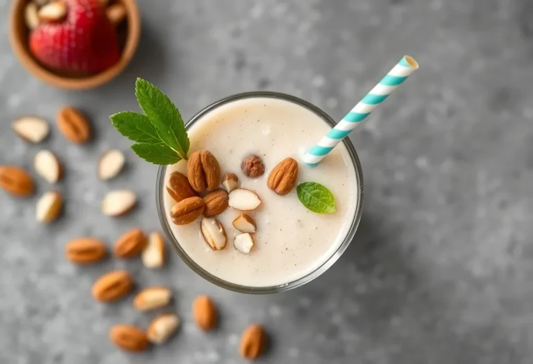 Vanilla Almond Protein Smoothie