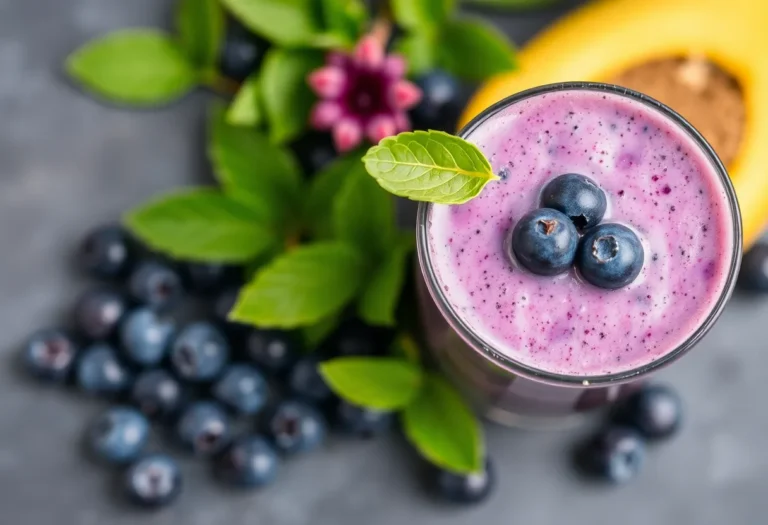Blueberry Chia Antioxidant Smoothie