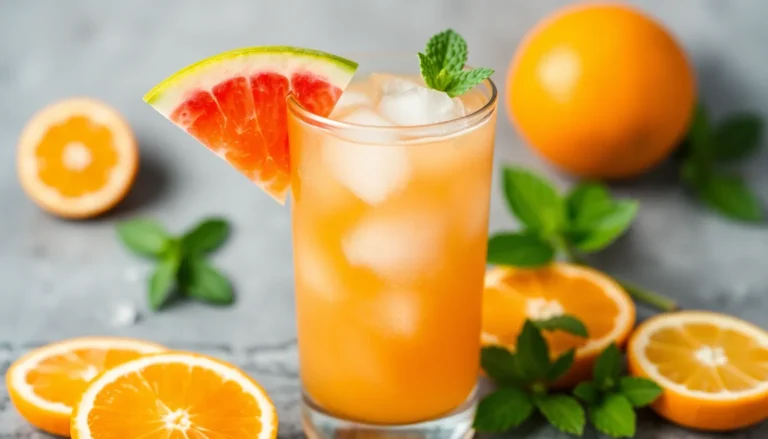 Cantaloupe Cooler: Melon, Orange, and Mint Fusion