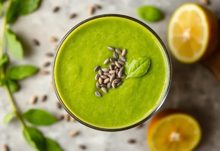 Green Detox Smoothie with Chia Seeds: Your New Morning Hero