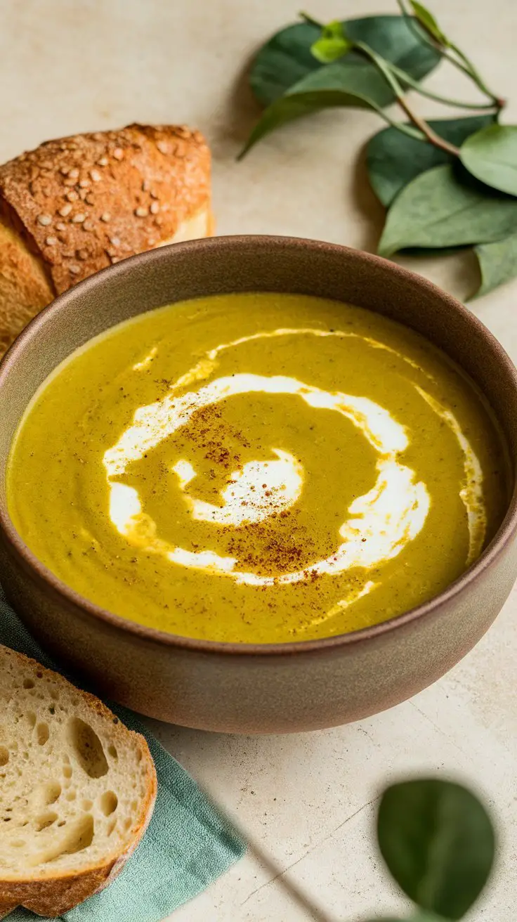 Creamy Broccoli & Turmeric Detox Soup (No Dairy, No Regrets)