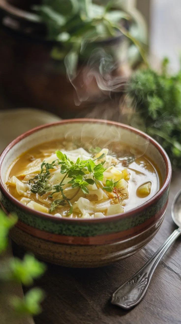 Healing Cabbage & Ginger Detox Soup to Beat the Bloat