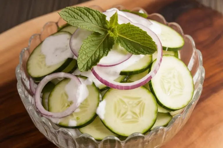How to Make Cucumber Mint Red Onion Yogurt Refresh Salad