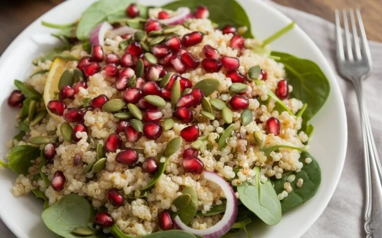 Quinoa, Spinach & Pomegranate Detox Salad: The Ultimate Reset Button