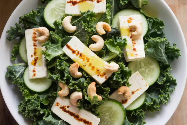 Detox Kale, Cucumber & Halloumi Salad: The Unboring Healthy Meal You’ll Actually Crave