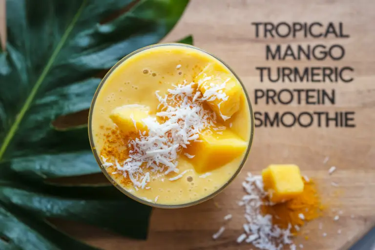 This Tropical Mango Turmeric Protein Smoothie Will Make Your Morning Less Terrible