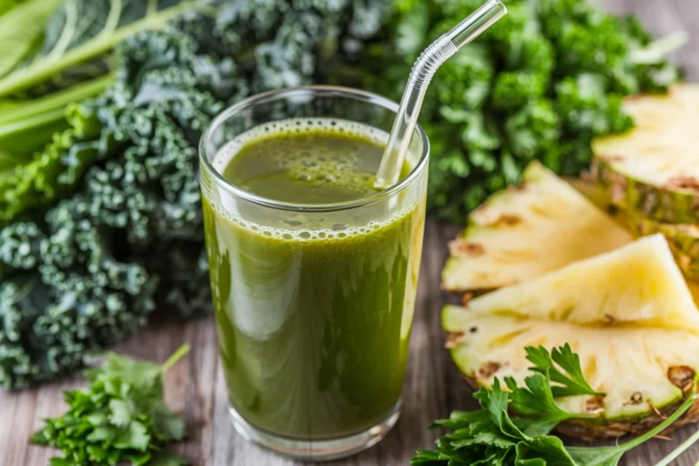 Kale, Parsley, Pineapple, Lemon & Ginger Juice