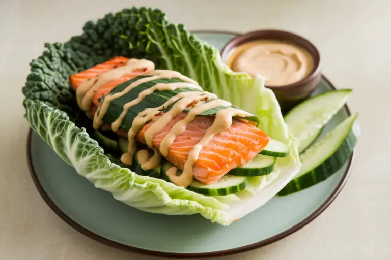 Cabbage, Salmon & Cucumber Wrap You Have To Try Today