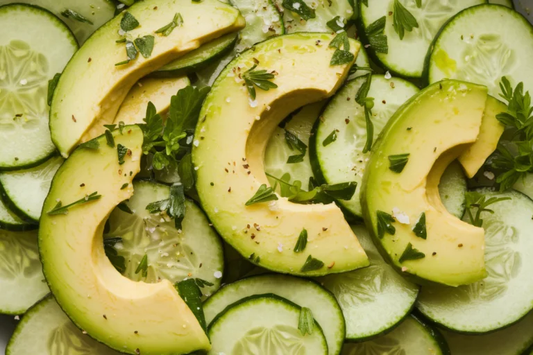 Avocado & Cucumber Salad with Lime Vinaigrette: The No-Brain, All-Gain Recipe