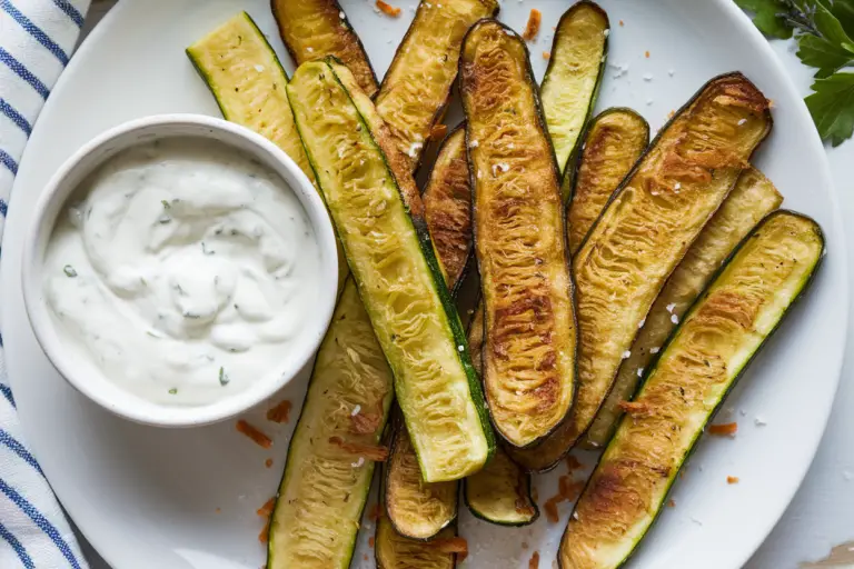 Air Fryer Zucchini Fries with Yogurt Dip: Crispy, Guilt-Free, and Seriously Addictive