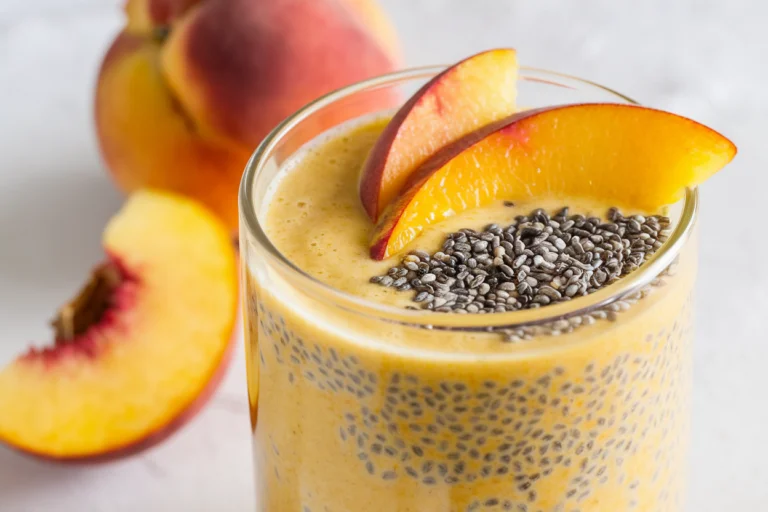 Peach, Orange & Chia Seed Smoothie: The Breakfast Upgrade You Didn’t Know You Needed