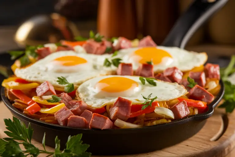 Hearty Ham & Egg Breakfast Skillet: The 20-Minute Power Meal That Crushes Hunger and Monday Blues