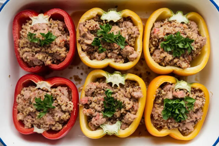 Ground Turkey and Quinoa Stuffed Peppers That Eat Like a Cheat Meal (But Aren’t)