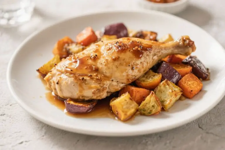 Maple Dijon Chicken with Roasted Autumn Vegetables: The Sweet-Heat Sheet Pan Dinner You’ll Crave All Season
