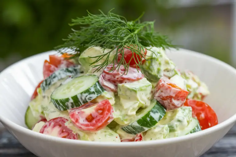 Creamy Cucumber, Tomato & Avocado Salad: The 10-Minute Upgrade Your Lunch Has Been Begging For