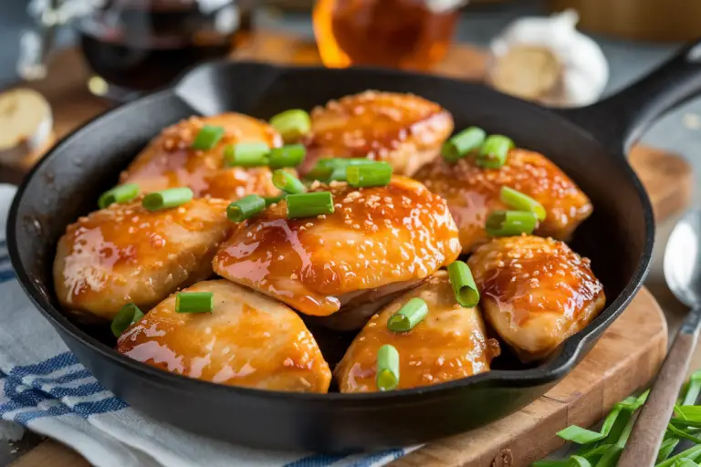 Easy Honey Garlic Chicken Skillet: 20-Minute Sticky-Savory Magic You’ll Make on Repeat