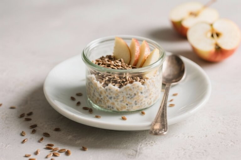 Overnight Oats with Flaxseed and Apple: The 30-Second Breakfast That Eats Like a Power Move