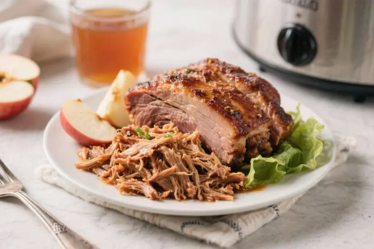 Slow Cooker Apple Cider Pulled Pork That Tastes Like a Fall Festival on a Bun