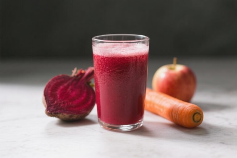 Beet Carrot Apple Juice For Energy And Detox