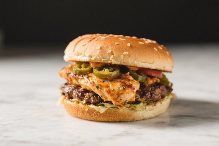 Chicken & Jalapeño Hot Burger: The Fiery, Juicy Stack That Breaks All the “Boring Chicken” Rules