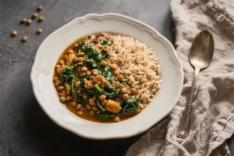 Lentil and Spinach Curry with Brown Rice That Slaps: Weeknight Comfort, Meal-Prep Gold, Zero Fuss
