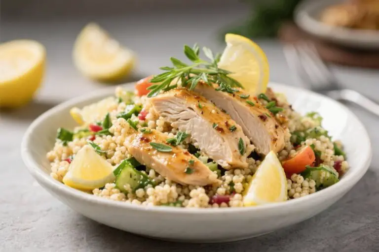 Lemon Herb Chicken and Couscous Salad: The 20-Minute Power Bowl Your Future Self Will Thank You For
