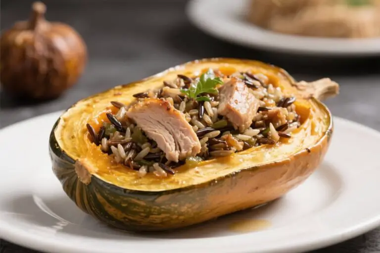 Turkey and Wild Rice Stuffed Acorn Squash That’ll Make Your Weeknights Feel Like a Holiday