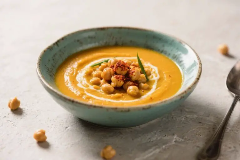 Moroccan Pumpkin Soup with Harissa and Chickpeas: The Cozy Bowl That Slaps Harder Than Takeout
