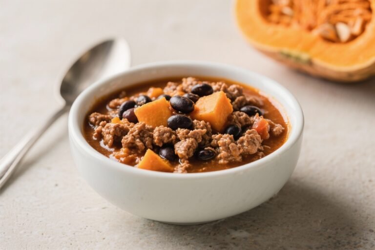 Pumpkin Chili with Ground Beef and Black Beans: The Cozy Powerhouse Your Weeknight’s Been Begging For
