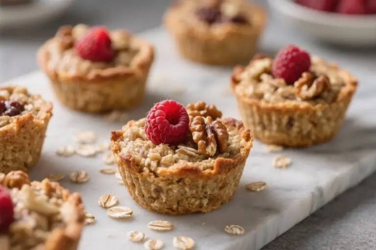 These Baked Oatmeal Cups with Raspberries and Walnuts Are the Breakfast Hack You’ll Brag About