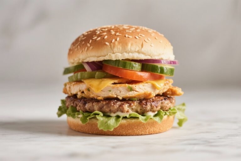 Chicken & Veggie Healthy Burger That Outsmarts Takeout (And Actually Fills You Up)