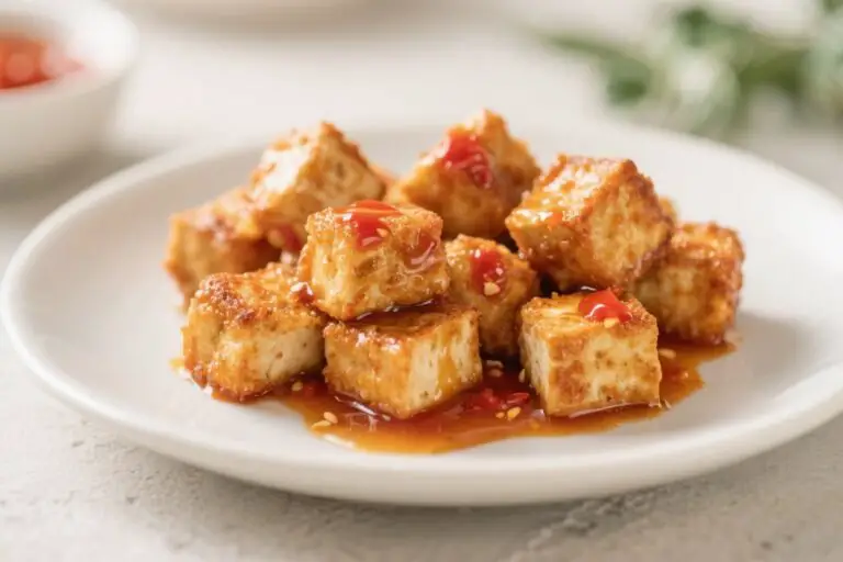 Baked Honey Sriracha Tofu Nuggets That Turn Skeptics Into Snack Thieves