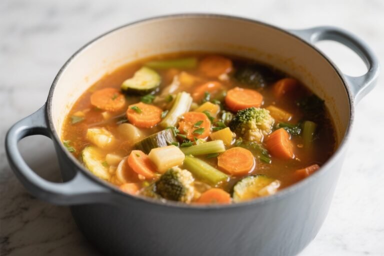 One-pot Vegetable Soup For Busy Weeknights