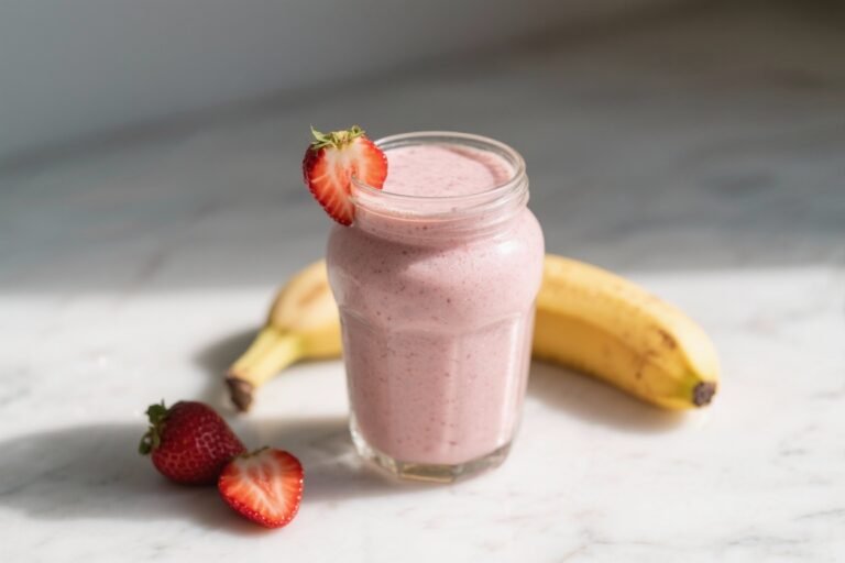 The Best Strawberry Banana Smoothie For Busy Mornings