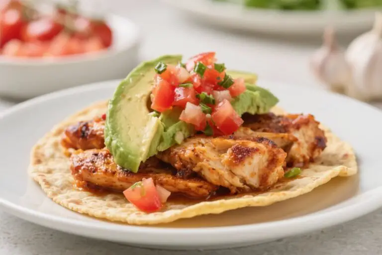 Spicy Chicken Tostadas With Avocado & Tomato Salsa – A Bright, Flavor-Packed Weeknight Favorite